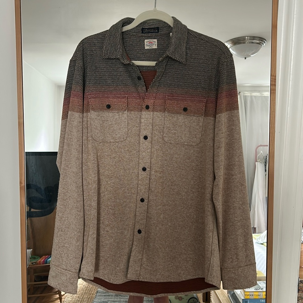 Legend Sweater shirt from Faherty, size large